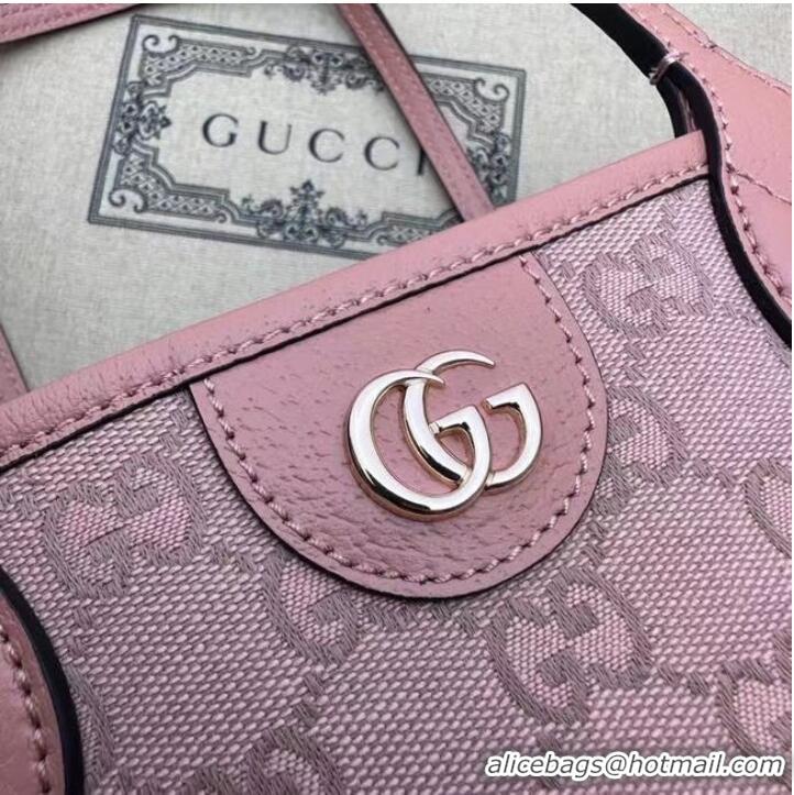 Promotional GUCCI OPHIDIA SMALL TOTE BAG 742102 pink