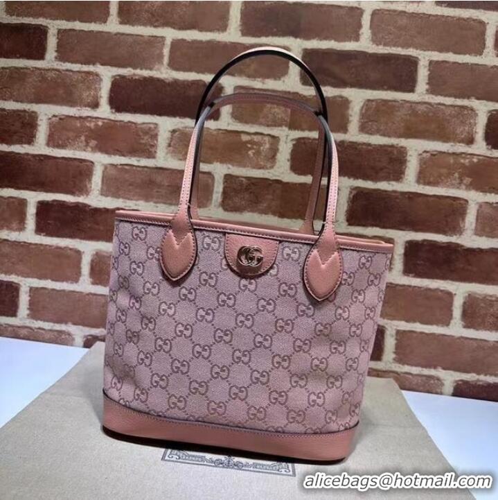 Promotional GUCCI OPHIDIA SMALL TOTE BAG 742102 pink