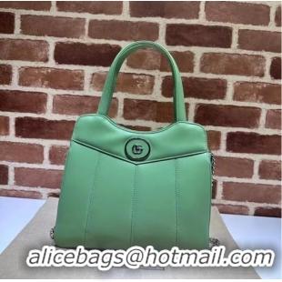 Famous Brand GUCCI PETITE GG SMALL TOTE BAG 745918 Light green