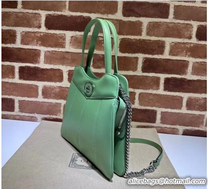 Famous Brand GUCCI PETITE GG SMALL TOTE BAG 745918 Light green