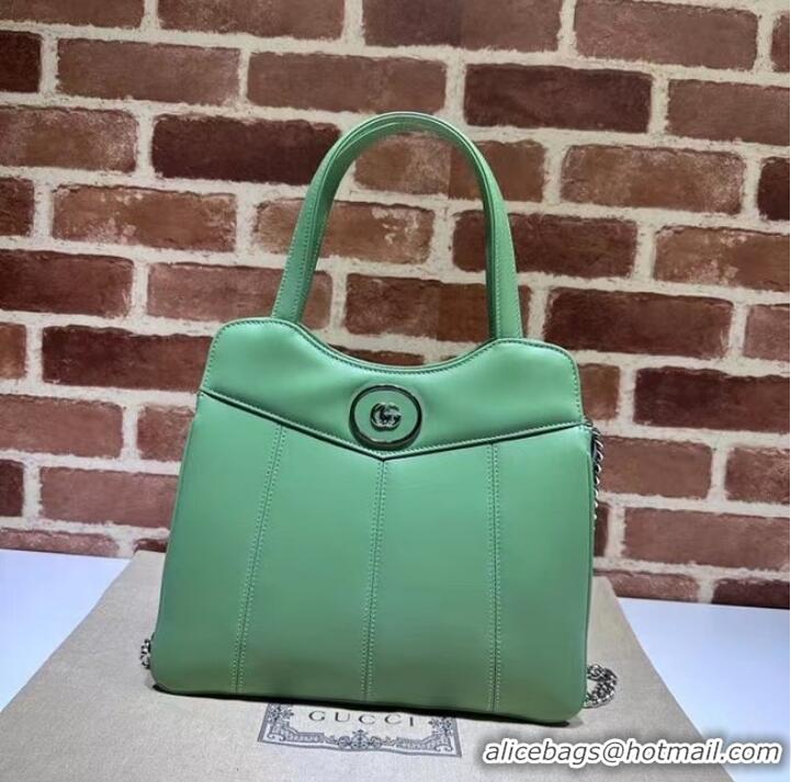 Famous Brand GUCCI PETITE GG SMALL TOTE BAG 745918 Light green