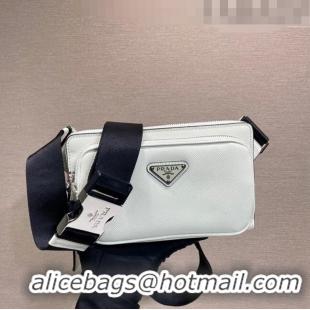 Promotional Prada Saffiano Leather Belt bag 2VH156 White 2023