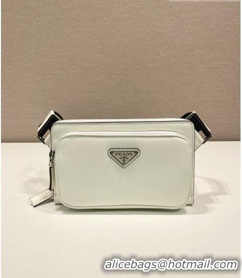 Promotional Prada Saffiano Leather Belt bag 2VH156 White 2023