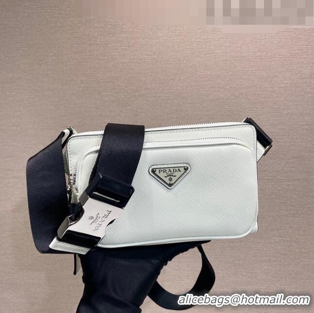 Promotional Prada Saffiano Leather Belt bag 2VH156 White 2023