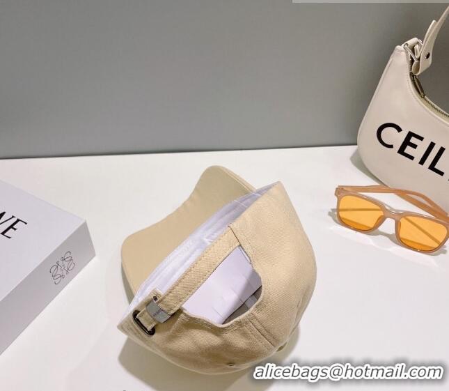 Popular Style Balenciaga Canvas Baseball Hat B0628 Beige 2023