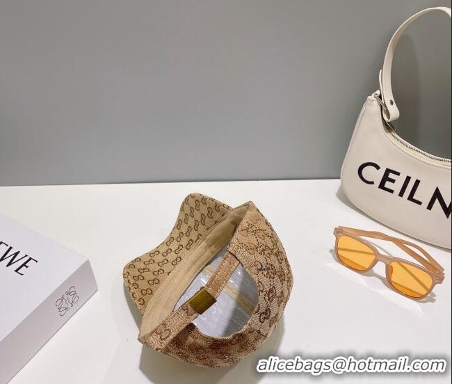 Trendy Design Gucci GG Canvas Baseball Hat with Crystals 0628 Beige 2023