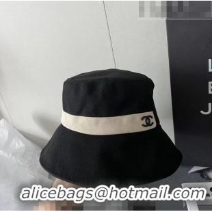 Super Quality Chanel Canvas Bucket Hat PA0628 Black 2023