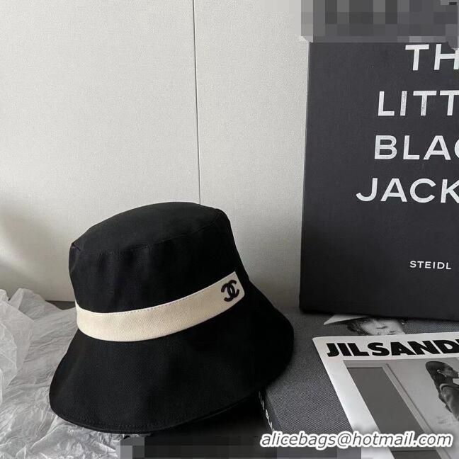 Super Quality Chanel Canvas Bucket Hat PA0628 Black 2023