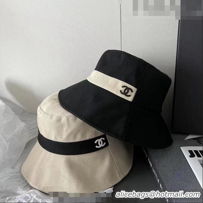 Super Quality Chanel Canvas Bucket Hat PA0628 Black 2023