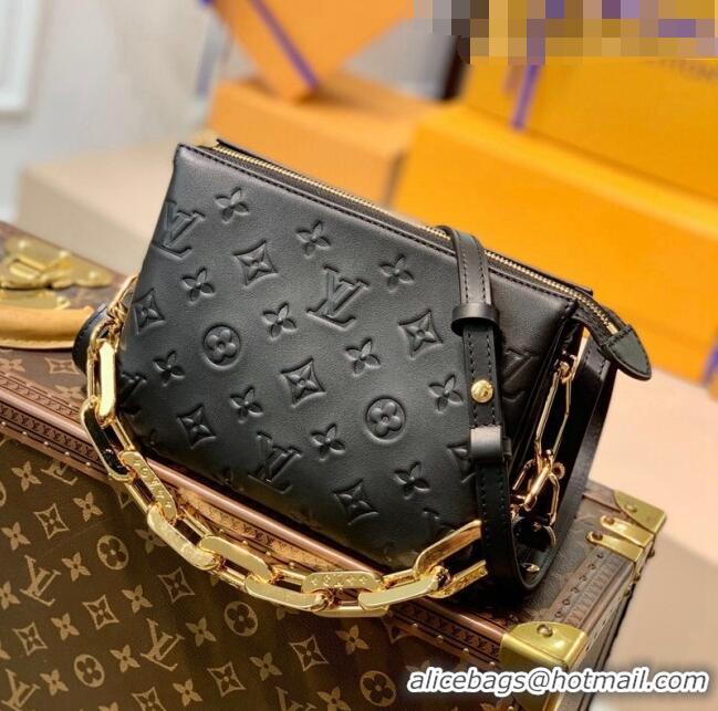 Super Quality Louis Vuitton Monogram Puffy Coussin BB Lambskin M59598 Black