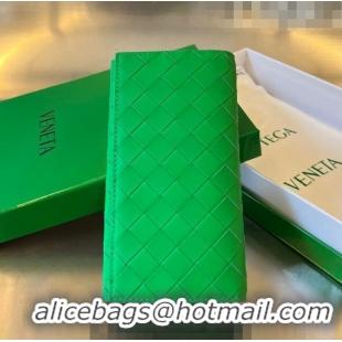 Buy Fashionable Bottega Veneta Men's Long Intrecciato Wallet 676593 Parakeet Green 2023