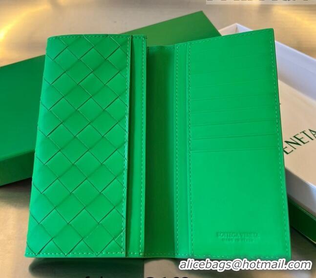 Buy Fashionable Bottega Veneta Men's Long Intrecciato Wallet 676593 Parakeet Green 2023