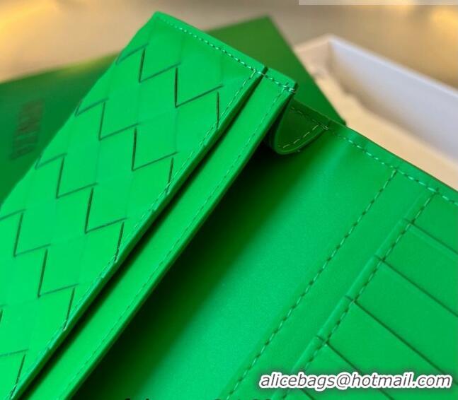 Buy Fashionable Bottega Veneta Men's Long Intrecciato Wallet 676593 Parakeet Green 2023