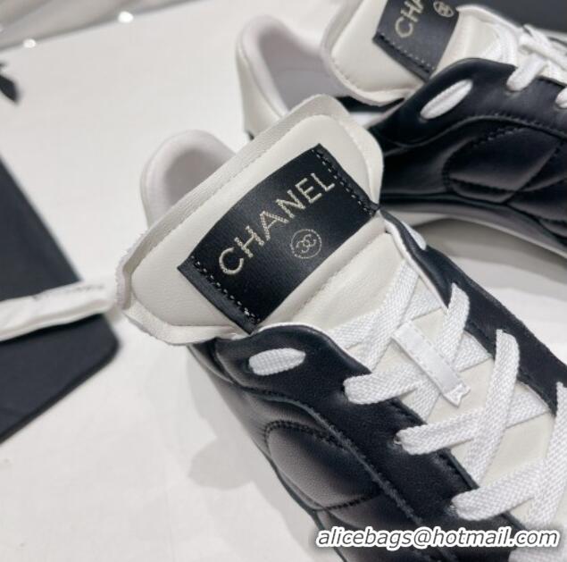 Good Quality Chanel Calfskin & Suede Sneakers G40178 Black 428125