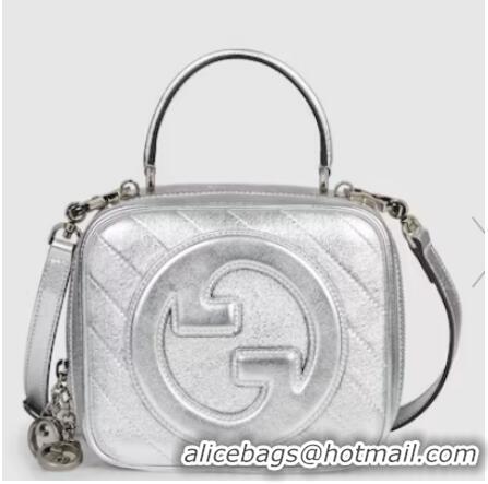 Promotional GUCCI BLONDIE TOP HANDLE BAG 744434 Silver