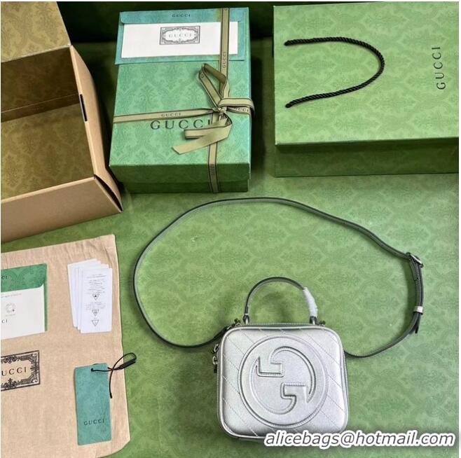 Promotional GUCCI BLONDIE TOP HANDLE BAG 744434 Silver