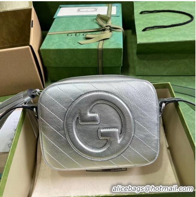 Low Cost GUCCI BLONDIE SMALL SHOULDER BAG 742360 Silver