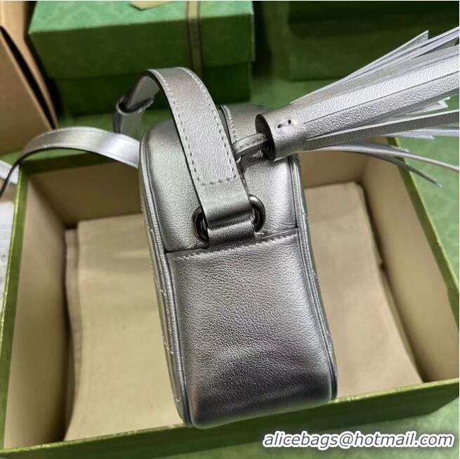 Low Cost GUCCI BLONDIE SMALL SHOULDER BAG 742360 Silver