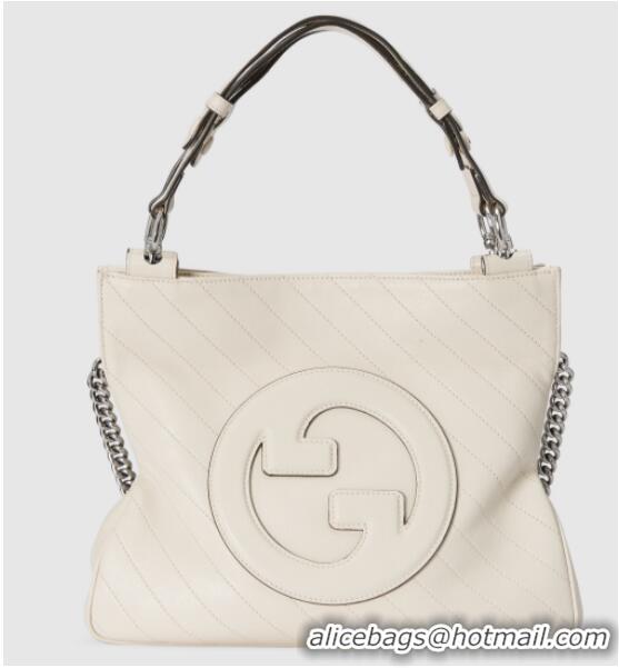 Big Discount GUCCI BLONDIE SMALL TOTE BAG 751518 white