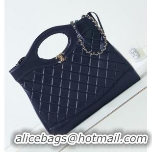 Super Quality CHANEL 31 LARGE SHOPPING BAG AS1010 dark blue