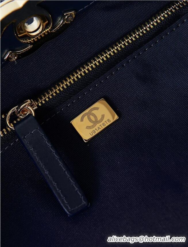 Super Quality CHANEL 31 LARGE SHOPPING BAG AS1010 dark blue