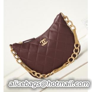 Buy Inexpensive CHANEL HOBO HANDBAG AS4220 Wine