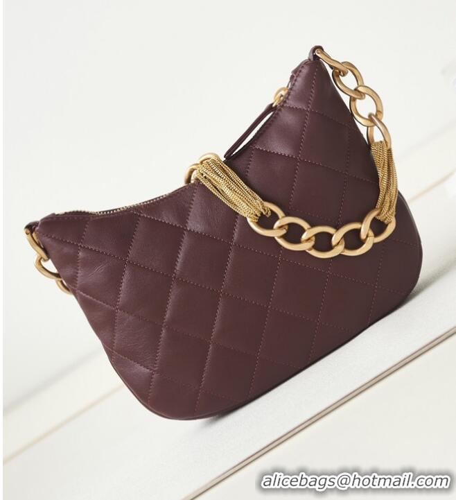 Buy Inexpensive CHANEL HOBO HANDBAG AS4220 Wine