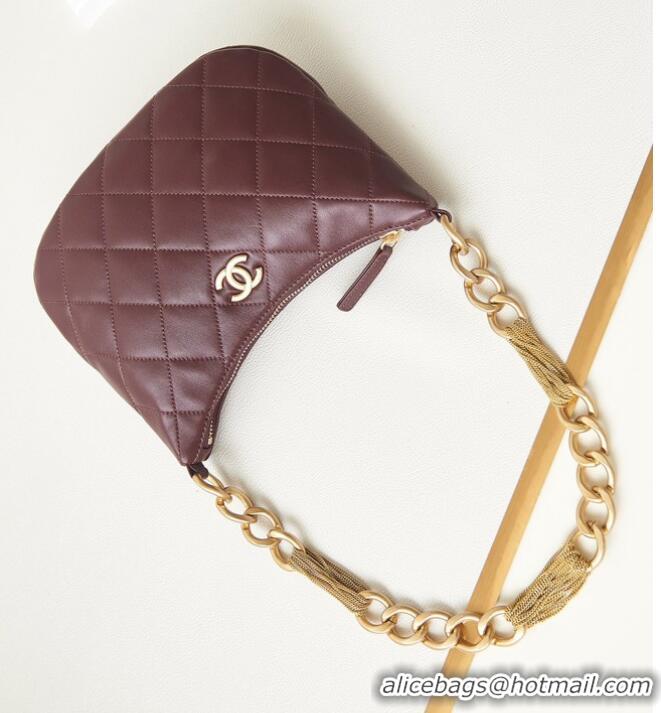 Buy Inexpensive CHANEL HOBO HANDBAG AS4220 Wine