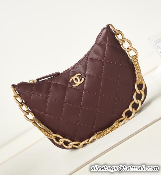 Buy Inexpensive CHANEL HOBO HANDBAG AS4220 Wine