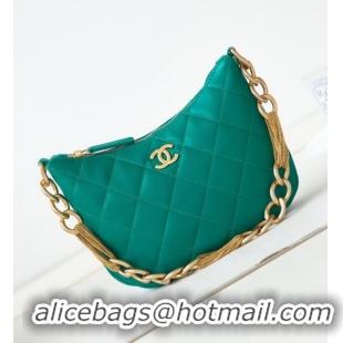 Top Design CHANEL HOBO HANDBAG AS4220 blue