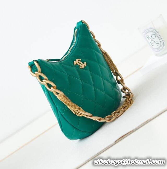 Top Design CHANEL HOBO HANDBAG AS4220 blue