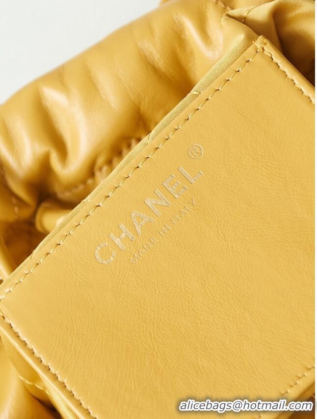 Well Crafted CHANEL 22 MINI HANDBAG AS3980 YELLOW