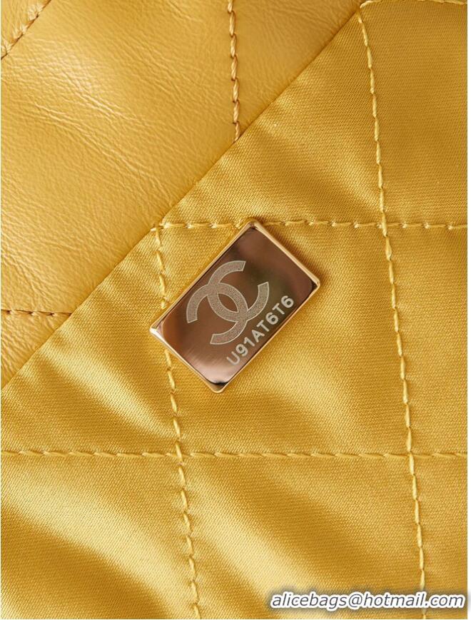 Well Crafted CHANEL 22 MINI HANDBAG AS3980 YELLOW