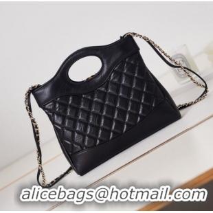 Luxurious Discount CHANEL 31 MINI SHOPPING BAG AS4133 DARK BLACK