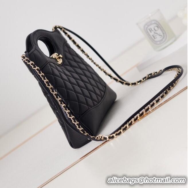 Luxurious Discount CHANEL 31 MINI SHOPPING BAG AS4133 DARK BLACK