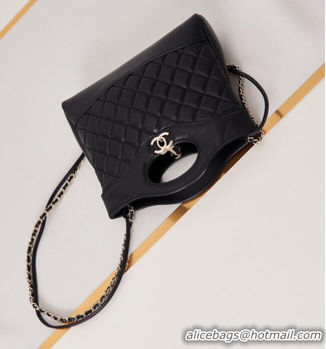 Luxurious Discount CHANEL 31 MINI SHOPPING BAG AS4133 DARK BLACK