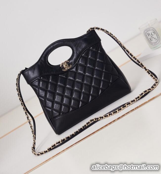 Luxurious Discount CHANEL 31 MINI SHOPPING BAG AS4133 DARK BLACK