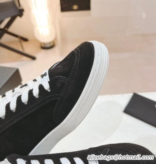 Good Product Chanel Ban'x Suede Sneakers Black 525073