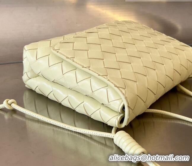 Pretty Style Bottega Veneta Mini Intrecciato Leather Cross-Body Bag 741897 Ice cream Yellow 2023