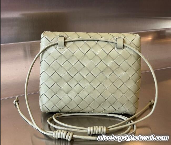 Good Product Bottega Veneta Mini Intrecciato Leather Cross-Body Bag 741897 Travertine Green 2023