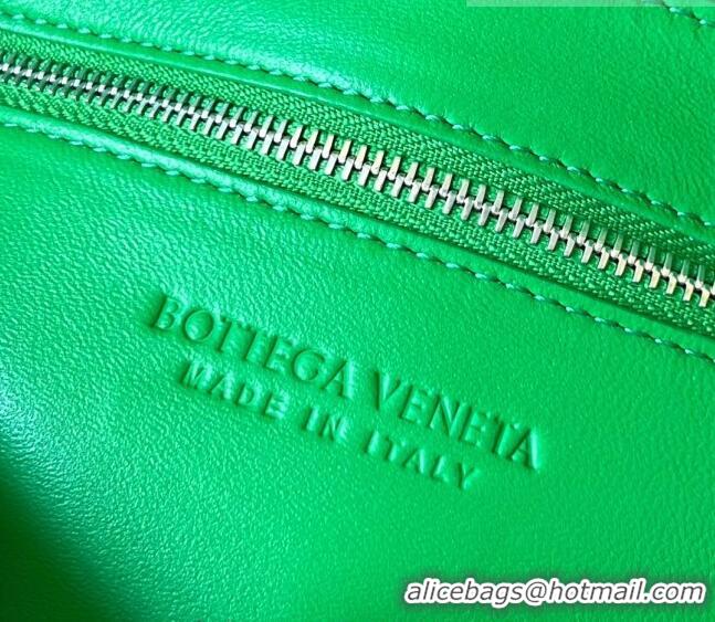 Top Grade Bottega Veneta Men's Cassette Intrecciato Leather Bag With Versatile Strap 741777 Parakeet Green 2023