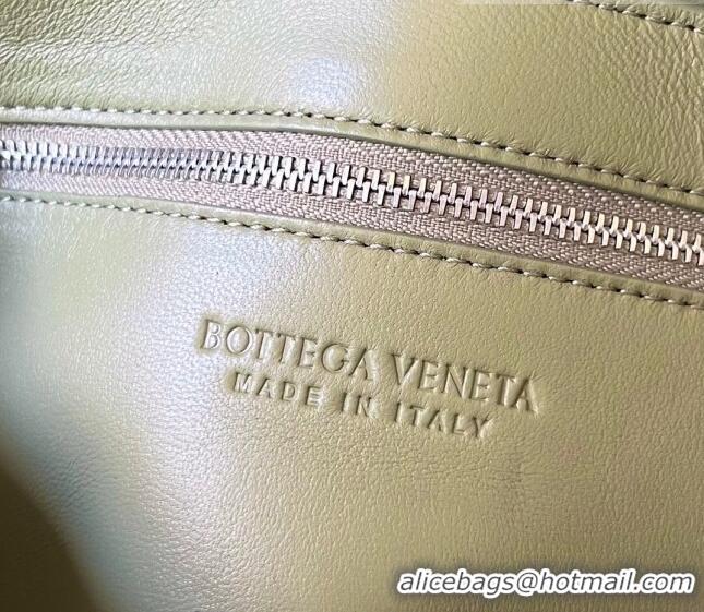 Affordable Price Bottega Veneta Men's Cassette Intrecciato Leather Bag With Versatile Strap 741777 Travertine Green 2023