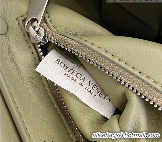 Affordable Price Bottega Veneta Men's Cassette Intrecciato Leather Bag With Versatile Strap 741777 Travertine Green 2023