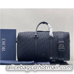 Top Quality Dior Lighot 50 Oblique Jacquard Bag 727762 Black