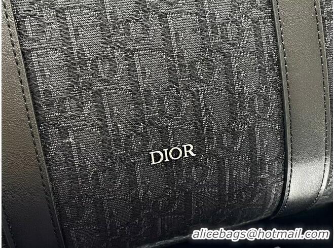 Top Quality Dior Lighot 50 Oblique Jacquard Bag 727762 Black