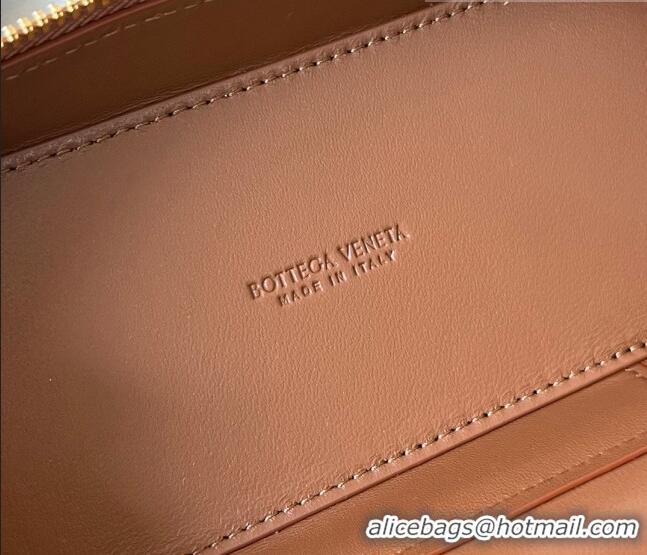 Promotional Bottega Veneta Mini Intrecciato Leather Vanity Case 74355 Brown 2023