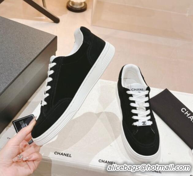 Purchase Chanel Suede Sneakers G45085 Black