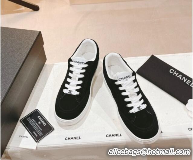 Purchase Chanel Suede Sneakers G45085 Black