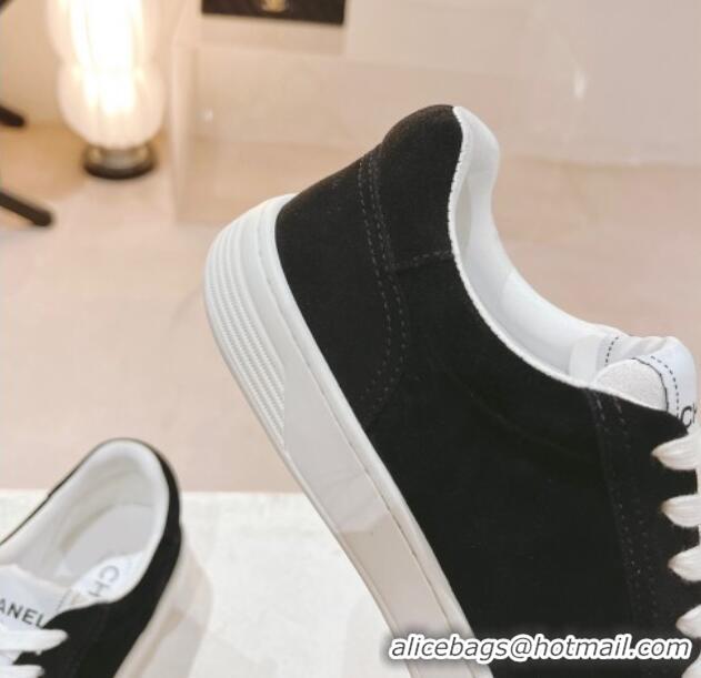 Purchase Chanel Suede Sneakers G45085 Black