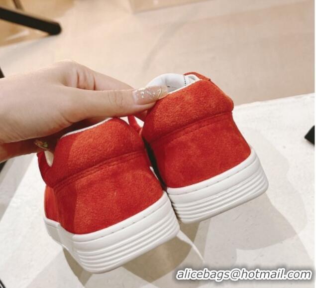 Good Quality Chanel Suede Sneakers G45085 Orange